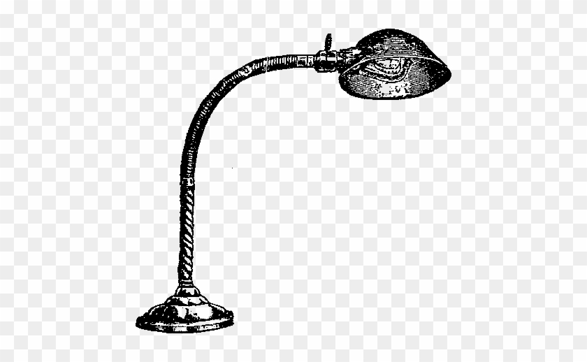 This Is A Lamp Digital Stamp Of A Vintage, 1913 Portable - Drawing #1391607