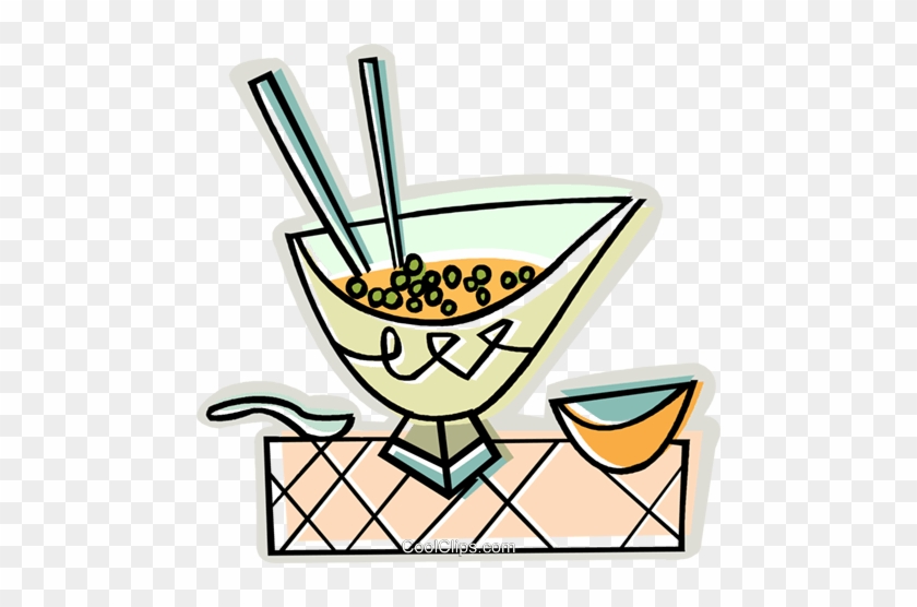 Chinese Soup Royalty Free Vector Clip Art Illustration - Chinese Food Clip Art #1391617