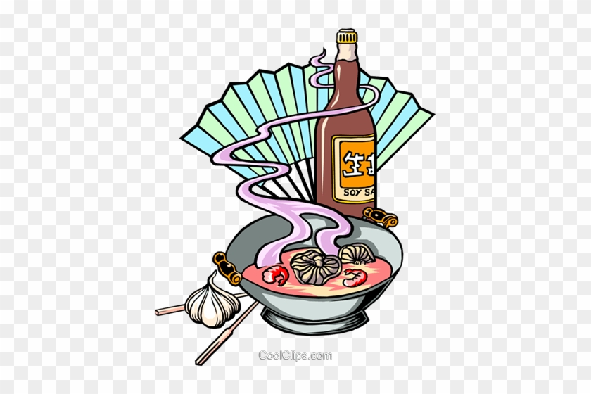Japanese Soup Royalty Free Vector Clip Art Illustration - Photometry #1391631