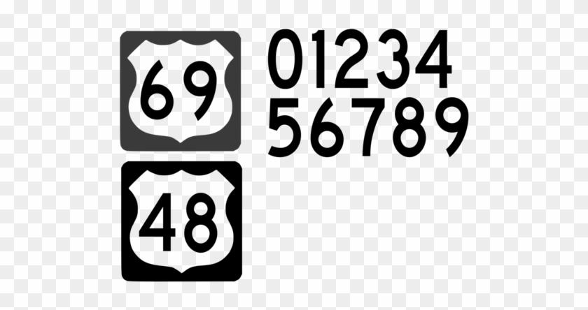 Us Numbered Highways Controlled-access Highway Us Interstate - Us Highway Sign #1391684
