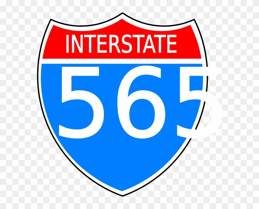 This Free Clip Arts Design Of Interstate 565 Sign - This Free Clip Arts Design Of Interstate 565 Sign #1391685