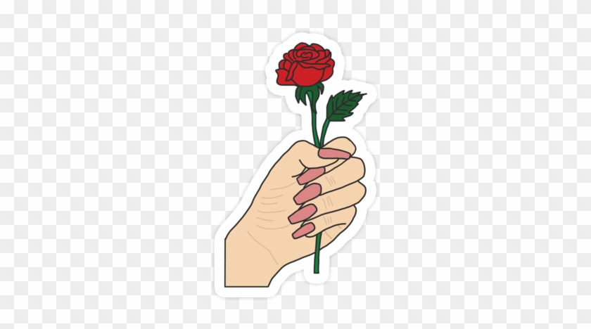 Rose Hand Sticker - Sticker #1391752