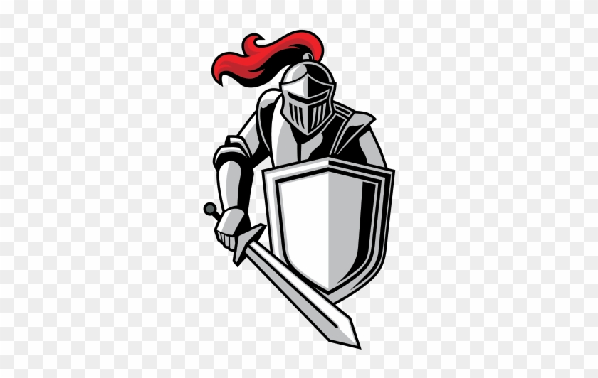 Printed Vinyl Middle Age Stickers Factory - Knight With Shield Logo #1391764