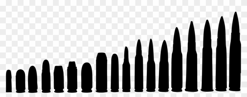 Bullet Ammunition Computer Icons Cartridge Gun - Silhouette Bullets Png #1391790