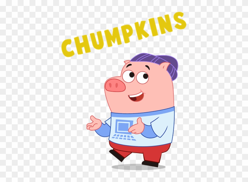 Chumpkins Is A Very Techie Pig Who Spends Most Of His - P. King Duckling #1392062