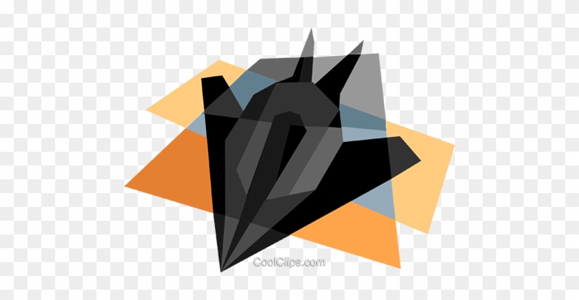 Stealth Bomber Royalty Free Vector Clip Art Illustration - Graphic Design #1392192