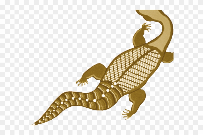 Goanna Clipart Dreamtime - Indigenous Silhouette Goanna #1392207