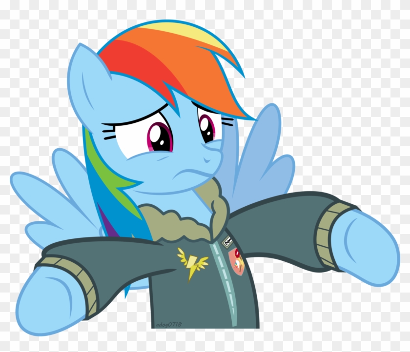 Absurd Res, Artist - My Little Pony Rainbow Dash Wear A Jacket #1392208