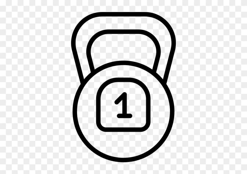 Kettlebell Png File - Kettlebell Shape Outline #1392351
