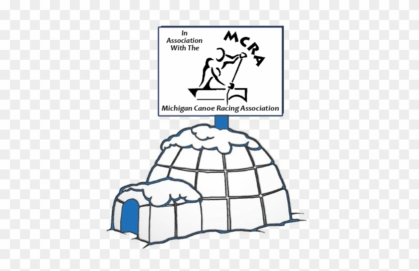 2018 Canoe / Kayak Challenge Date - Clip Art Igloo Black And White #1392537