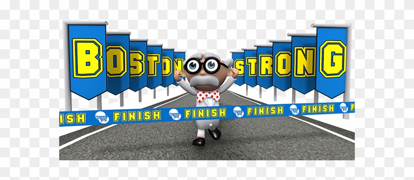 Inspector Pumphead Crosses The Finish Line - Cartoon #1392540
