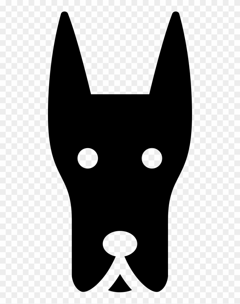 Doberman Dog Head Comments - Transparent Silhouette Dog Head #1392560