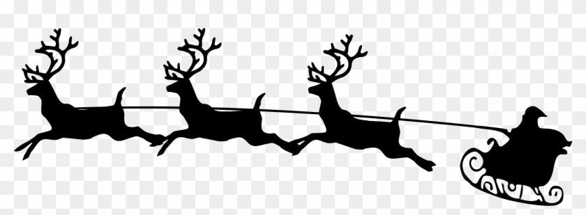 Big Image - Reindeer And Sleigh Svg #1392640