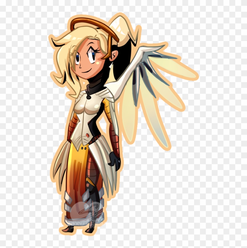 Mercy Half Genie Hero Style By Jinxythelombax - Cartoon #1392691