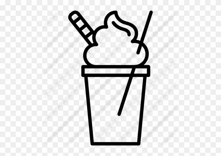 Milkshake Free Icon - Milkshake Icon Png #1392812