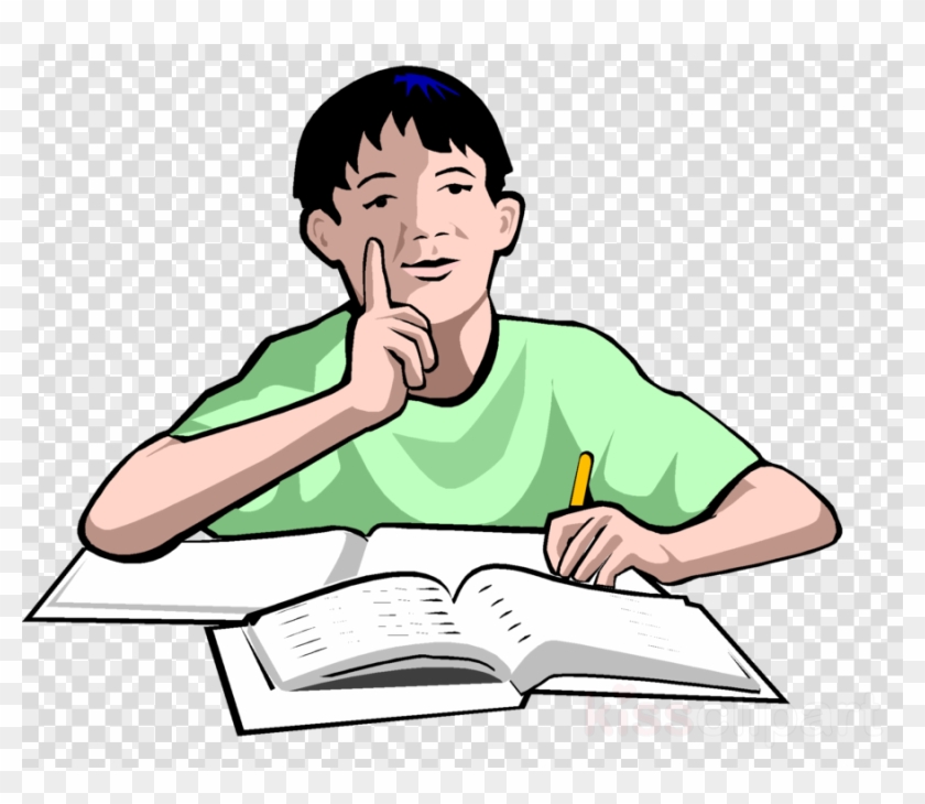 student studying clipart