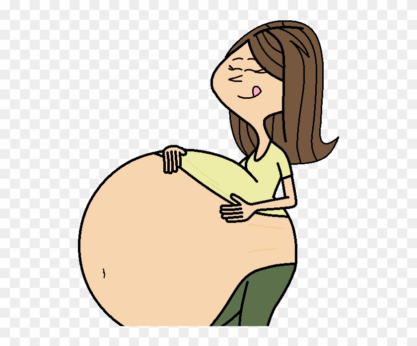 Clip Royalty Free Breathing Clipart Belly - Pregnant Woman Transparent Background #1392952