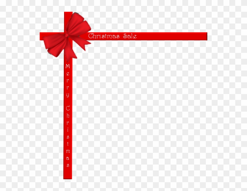 Christmas Red Ribbon Holiday Sale Icon - Christmas Red Ribbon Holiday Sale Icon #1392983
