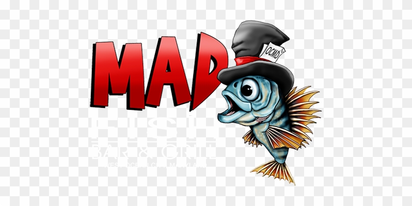 Mad Fish Logo - Mad Fish Bar And Grill #1393042