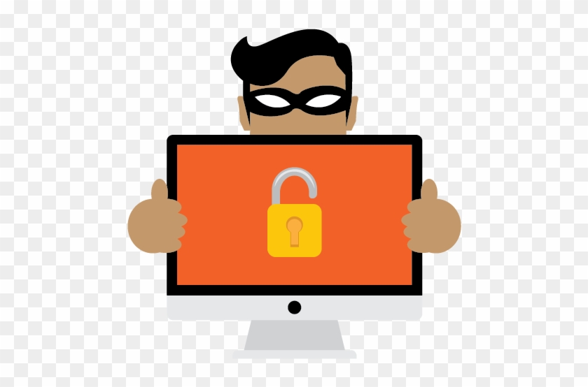 Websites Are Not Secure Enough - Website Security Clipart #1393222