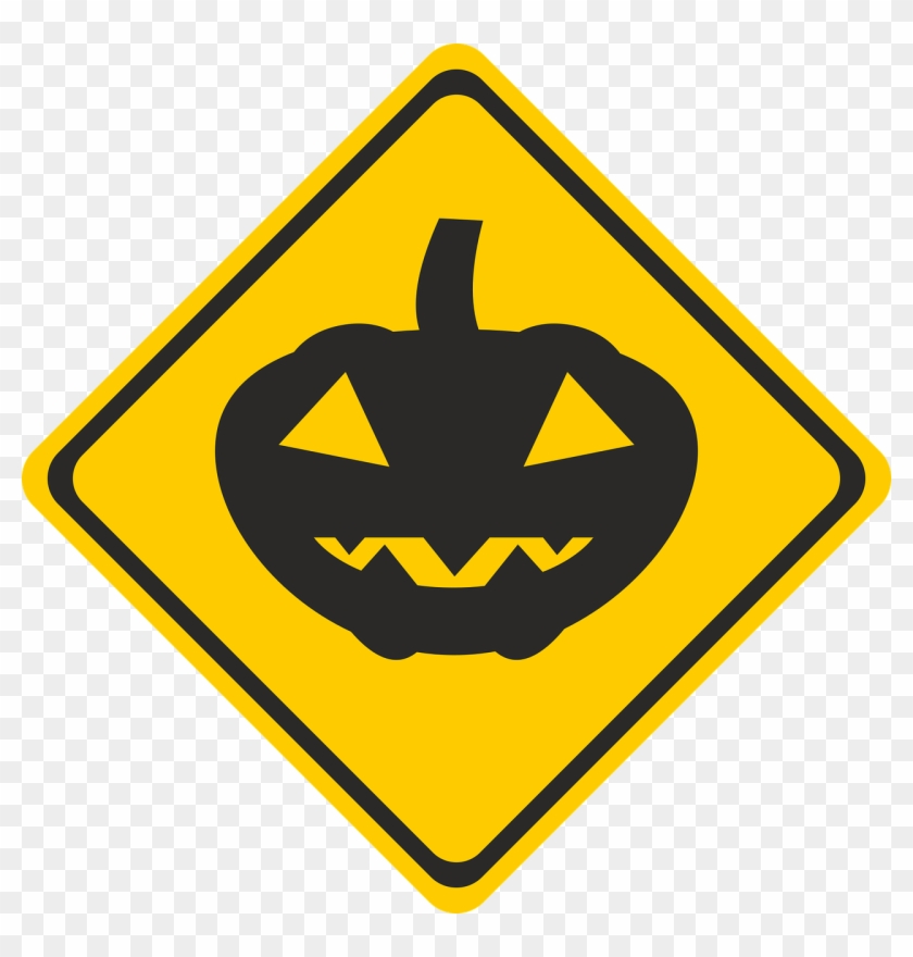 Preparing To Go Trick Or Treating, Take These Safety - Public Works Sign #1393267