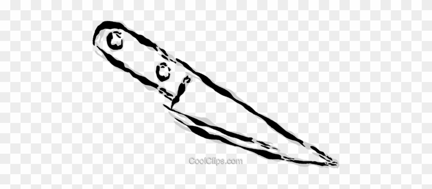 Kitchen Knife Royalty Free Vector Clip Art Illustration - Illustration #1393359