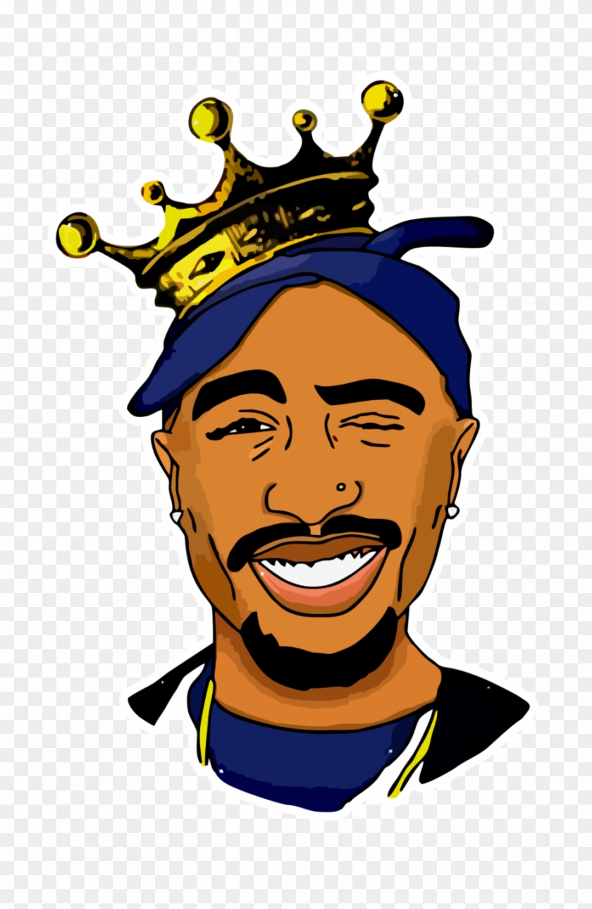 2pac Drawing Clipart Tupac Shakur Drawing - Thug Life Tupac Dessin #1393441