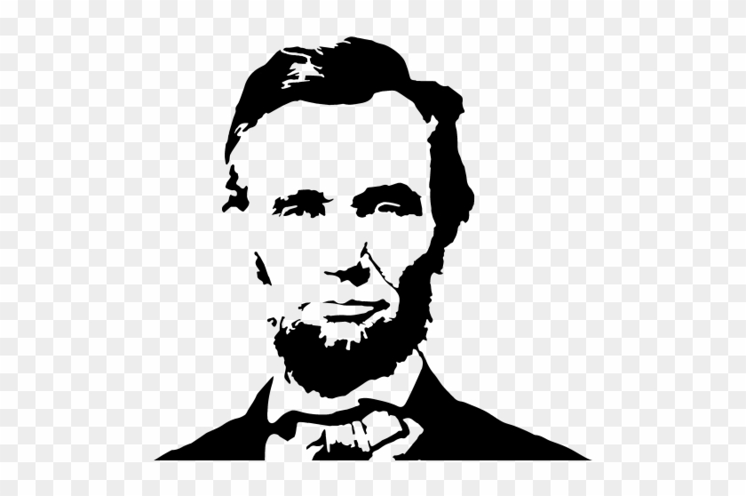 Lincoln Clipart Stencil - Ab Lincoln Graphic Art #1393444