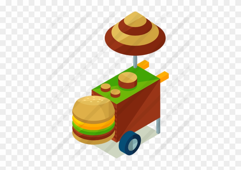 Food Cart Free Icon - Hamburger Stand #1393501