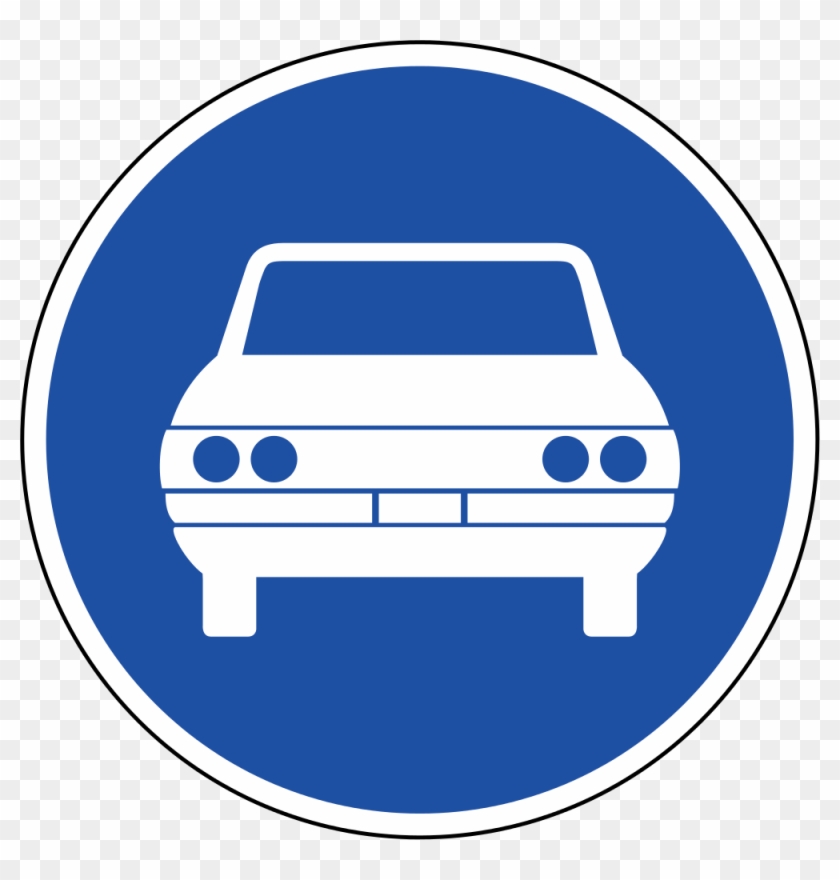 South Korea Road Sign 301 - 자동차 전용 도로 표지판 #1393693