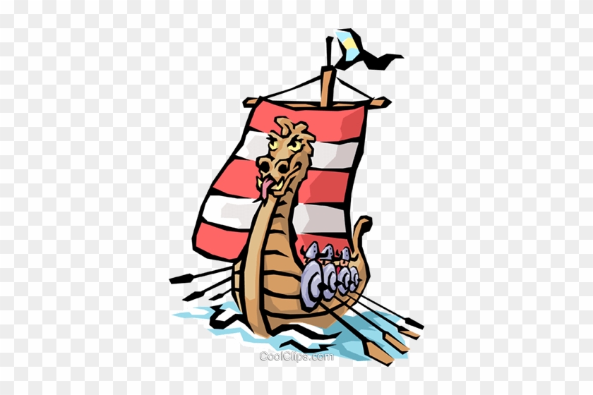 Viking Ship Royalty Free Vector Clip Art Illustration - Viking Ship #1393711