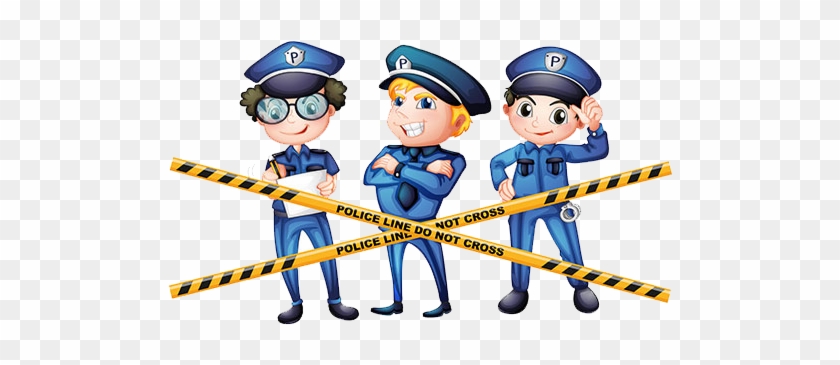 Crime Scene Clipart Crime Scene Police - Ein Buchstabe P Für Polizisten Postkarte #1393722