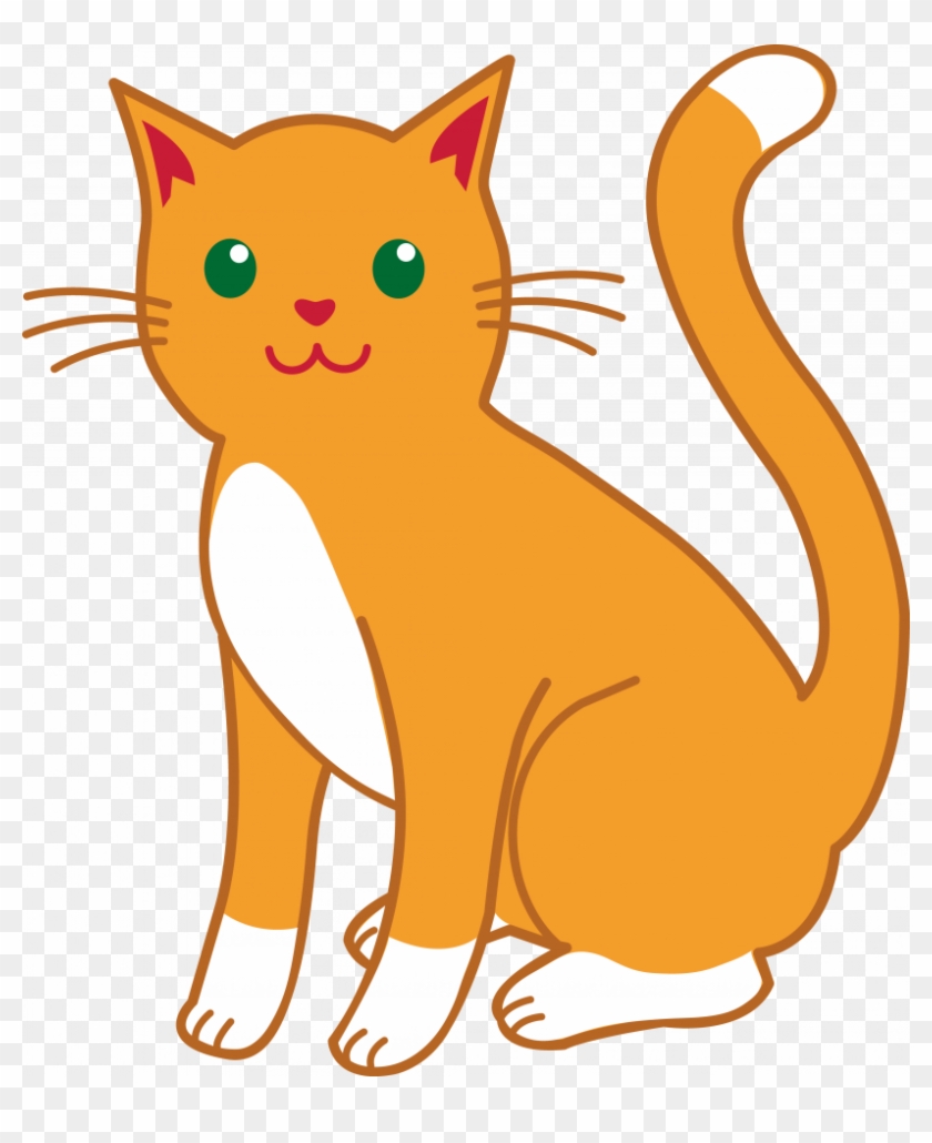 Cat Clip Art Clipart Cat Kitten Clip Art - Orange Cat Clip Art #1393853