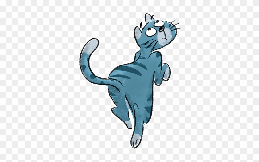 I'm A Tabby Cat, And I've Lived On Rosie's Farm In - Blue Cat Cartoon Png #1393880