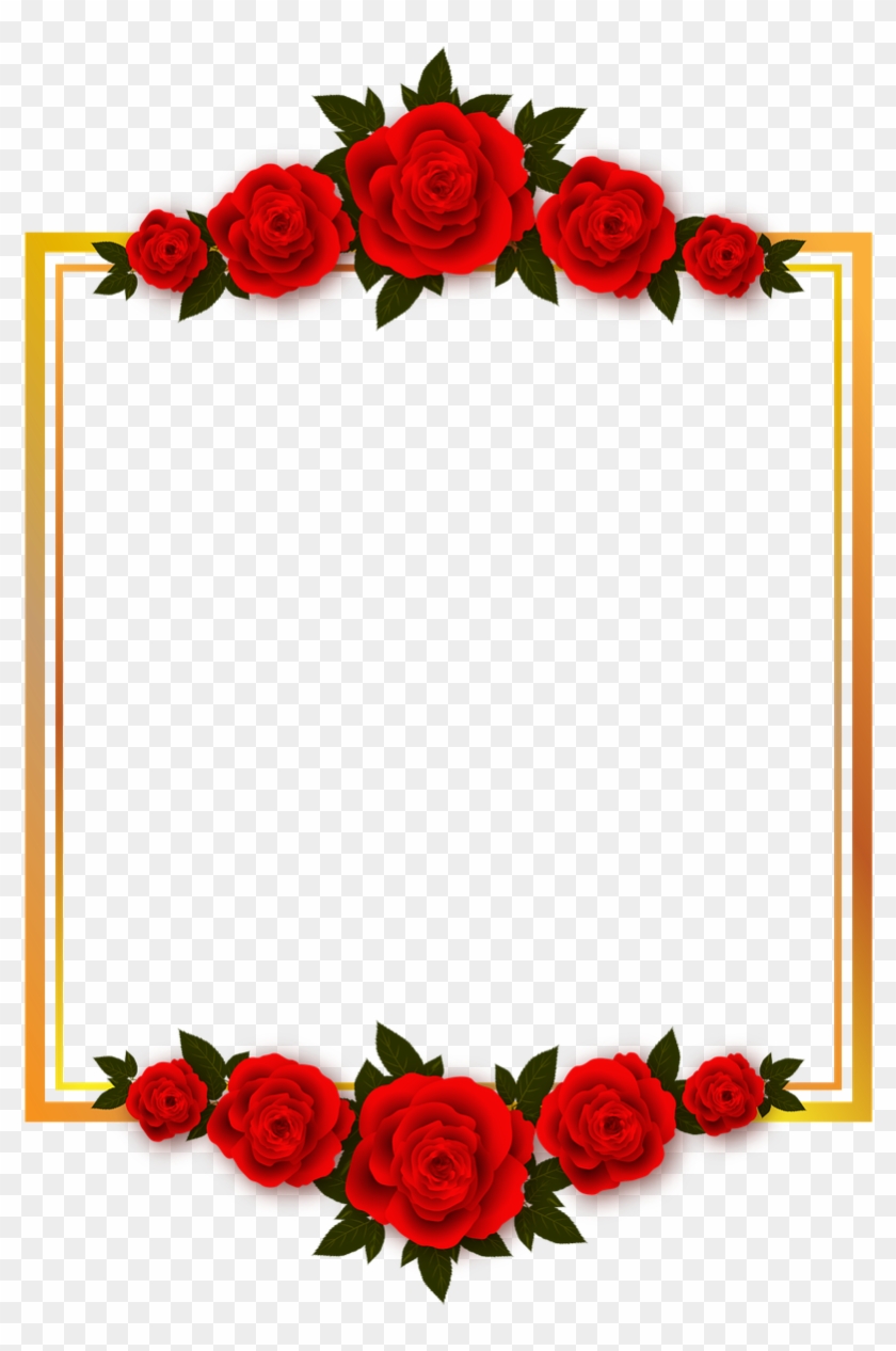 Vacation, Rose, Flowers, Plate, Frame, Photo Frame - Roses Illustration Png  Transparent Background - Free Transparent PNG Clipart Images Download