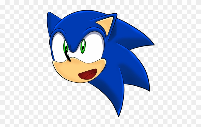 Sonic Face Png Clip Art Download - Sonic The Hedgehog Face Png #1393959