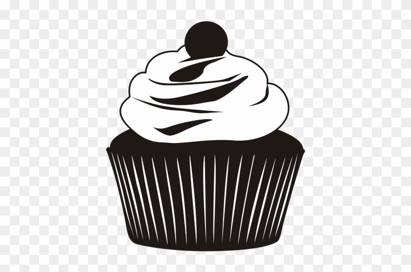 Cup Cake Silhouette Clip Art Png #1394070