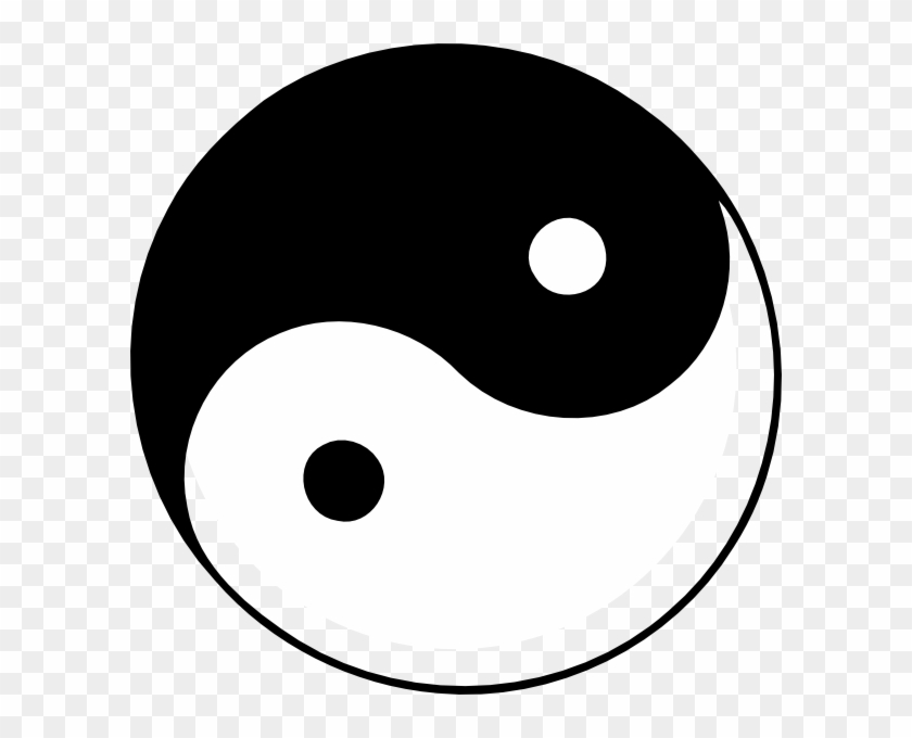 Big Ying Yang 45 Clip Art - Jin És Jang Vector Big #1394308