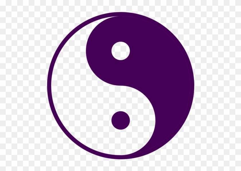 Yin And Yang Violet Purple Symbol Download - Purple Yin Yang #1394310