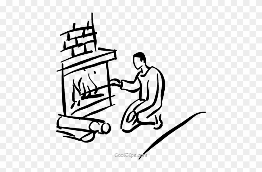 Man At The Fireplace - Man #1394368