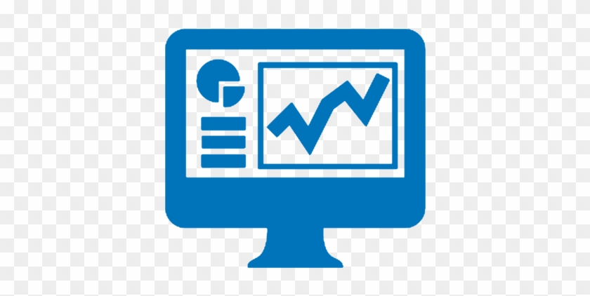 Chart Grawth Blue Monitoring Report Screen Smoke Logo - Monitoring Png #1394440