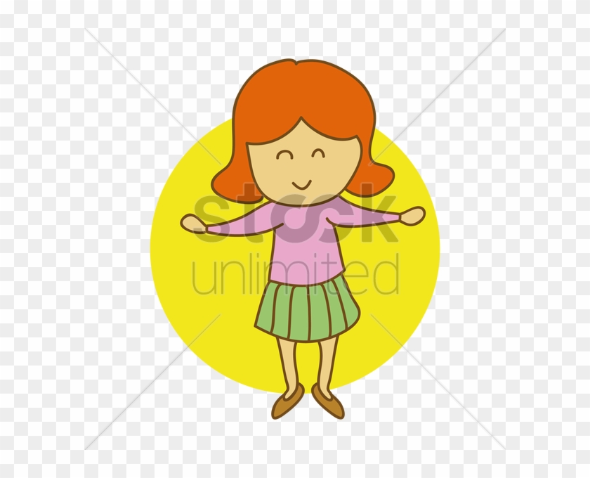 Children Open Arms Clipart Clip Art - Cartoon Girl Arms Open #1394548