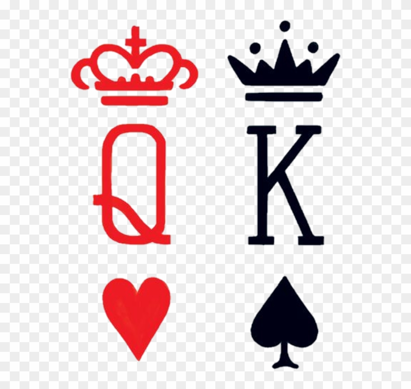 King Clipart Queen King Heart - King Queen Card Symbol #1394559