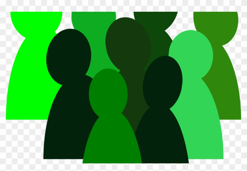 Picture What You Report As A Hospice Worker - People In Crowd Clipart #1394580