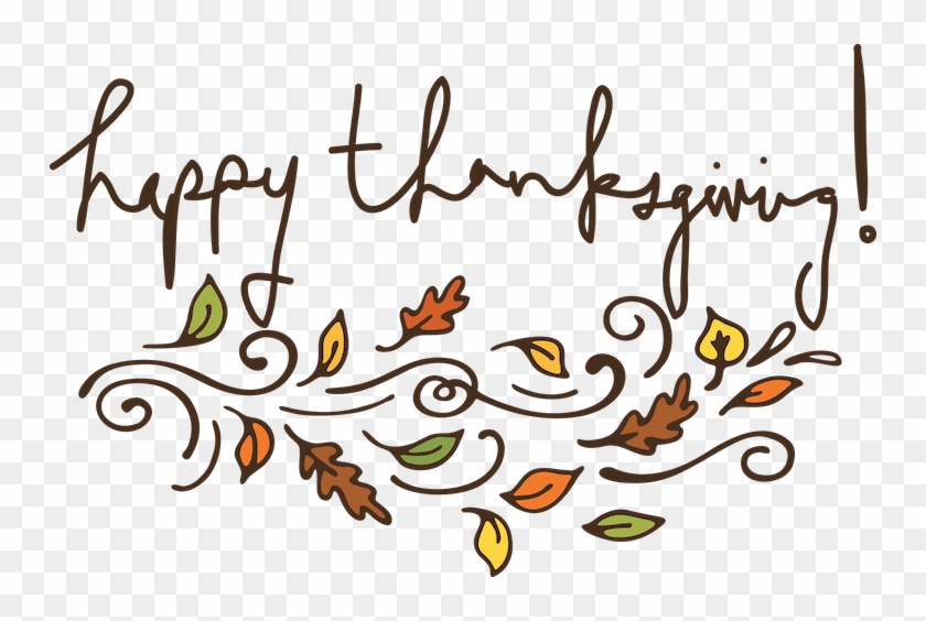 I Want To Thank All My Family, Friends, Fellow Bloggers, - Happy Thanksgiving Typography Png #1394592