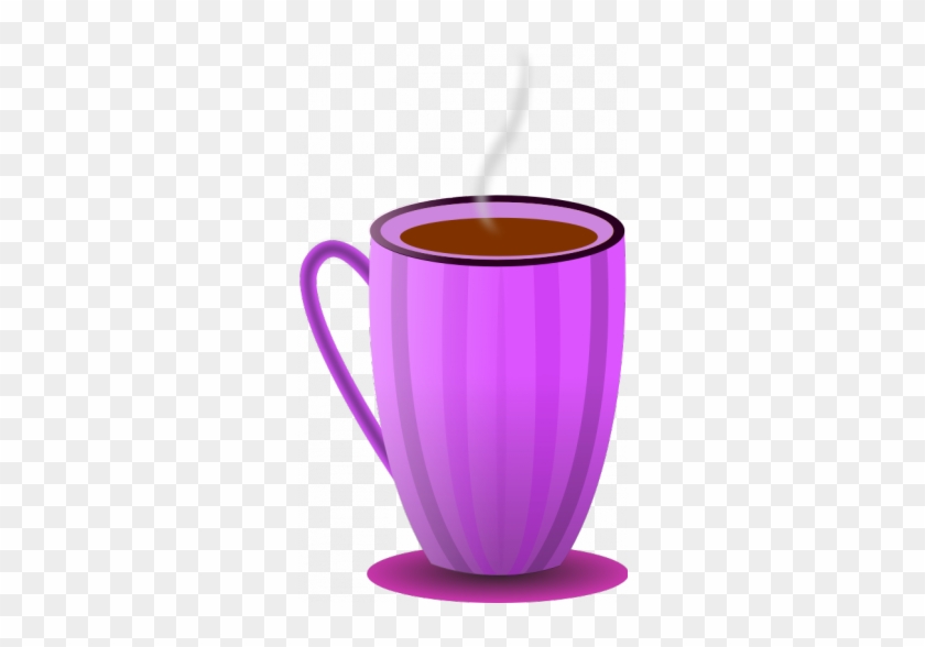 Org-purple Tea Mug Vector Image - Mug Of Coffee Clipart #1394627