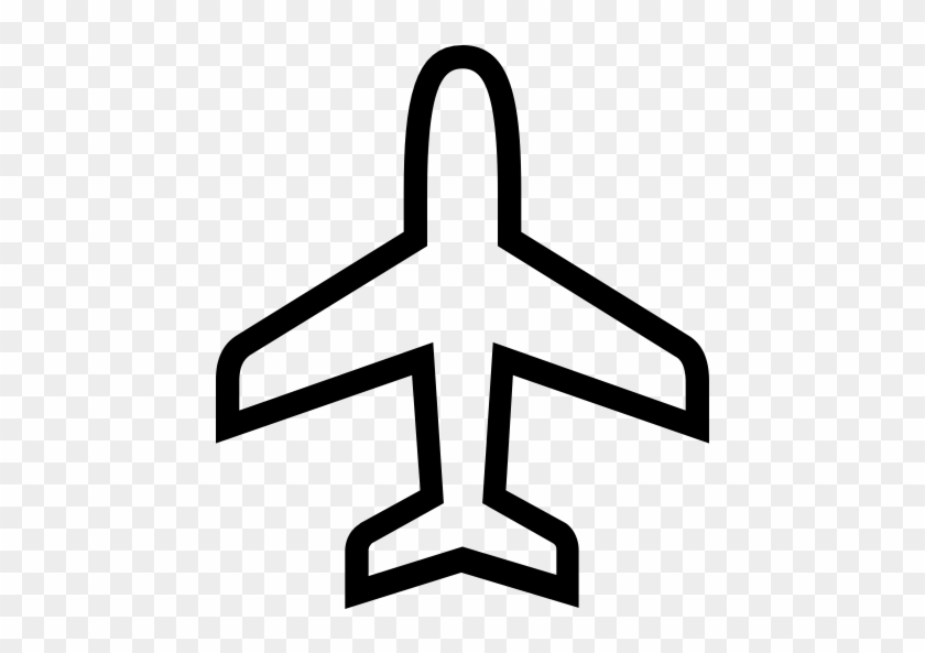 113 Origami Icons - Plane Icon Outline Png #1394661