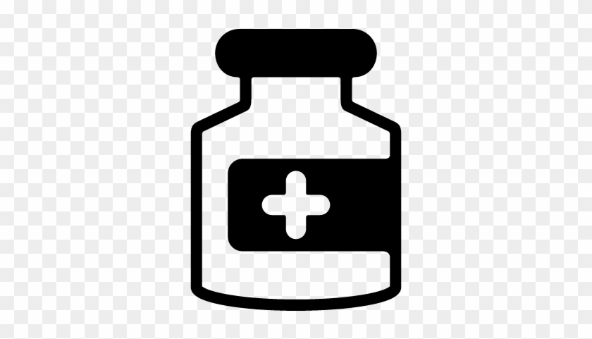 Medicine Bottle Vector - Outline Picture Of Medicine Bottle #1394739