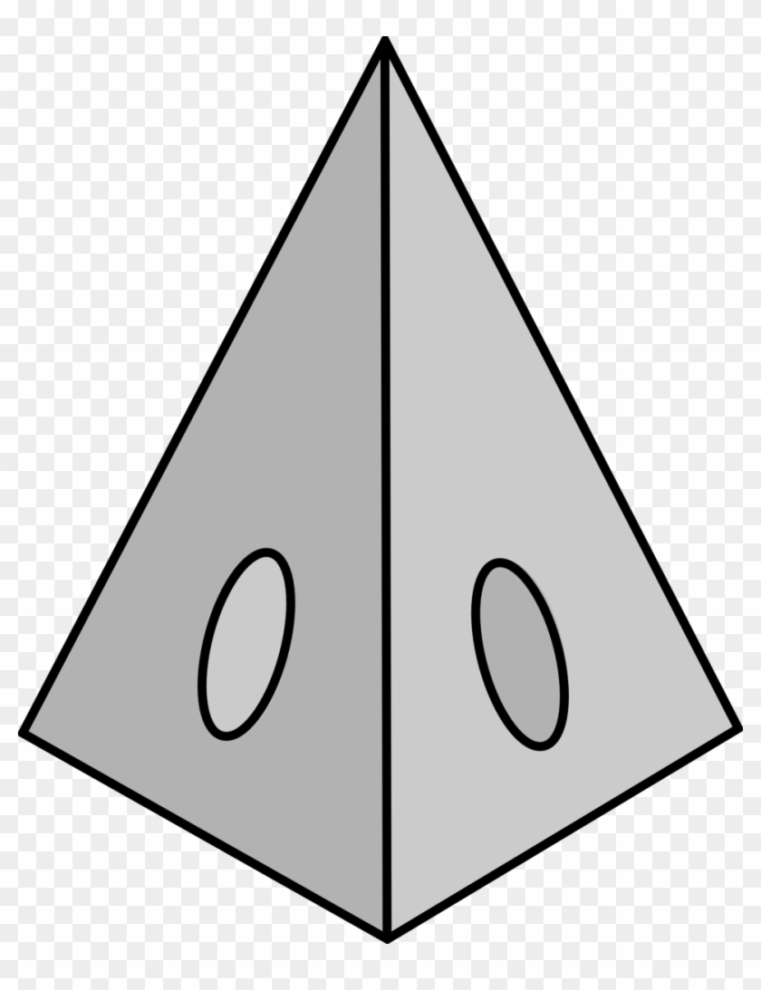 Icehouse Pyramid Small - Pyramid Bw Clipart #1394774