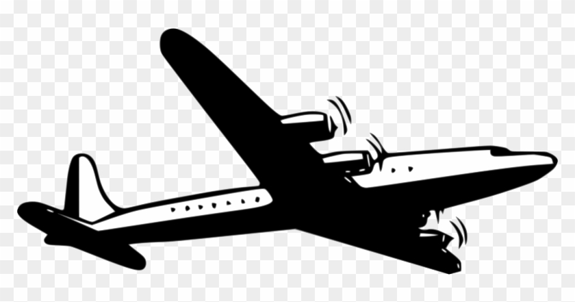 Free Propellor Airliner - Avion Clipart #1394848
